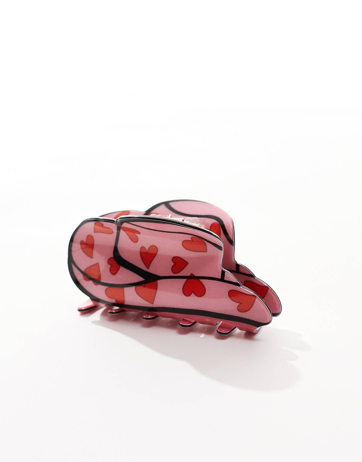 X Asos Exclusive Cowboy Hat Claw Clip - Pink & Black