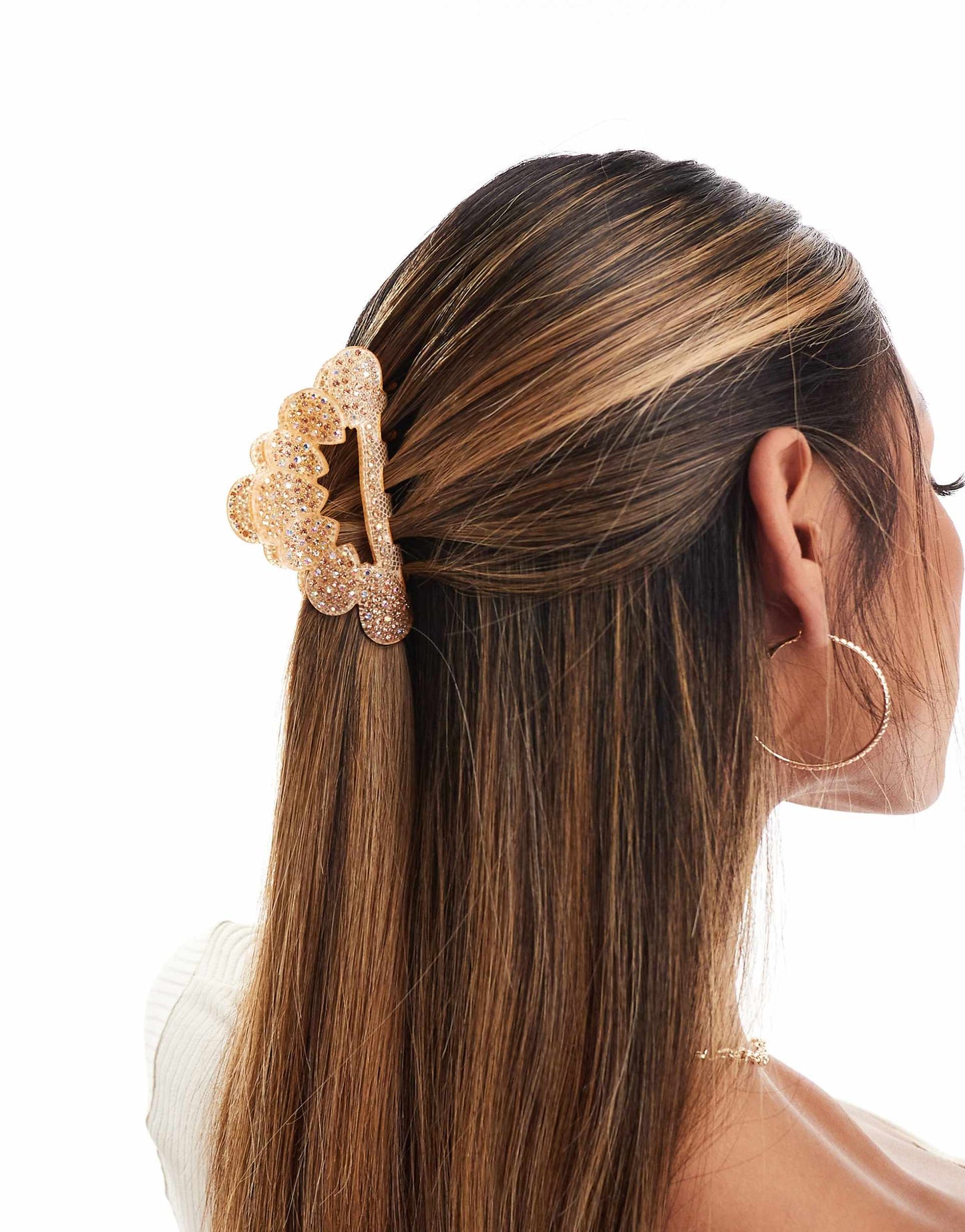 X Asos Exclusive Circle Hair Claw - Cream