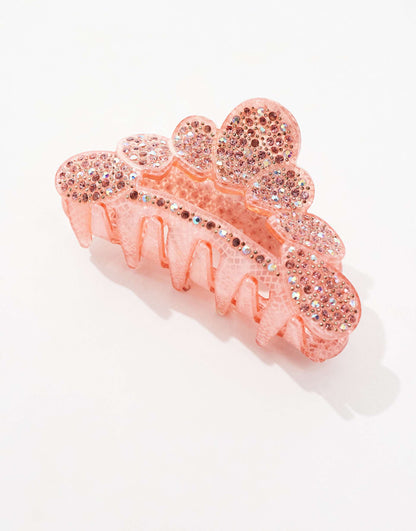 X Asos Exclusive Circle Hair Claw - Pink