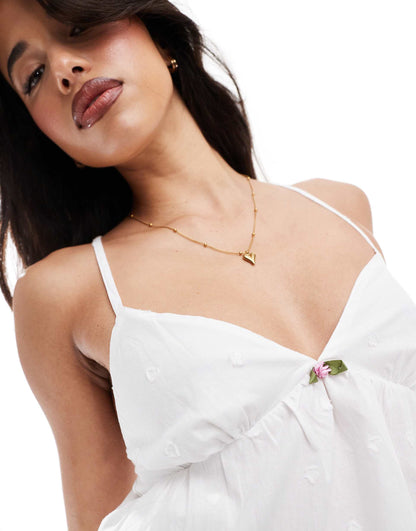 Dobby Heart Cami Pyjama Set