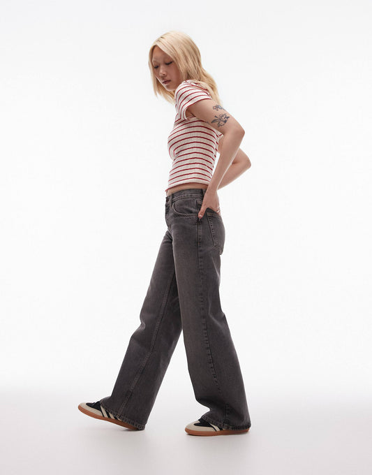 Petite Ember Low Rise Wide Leg Jean