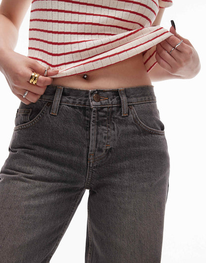 Petite Ember Low Rise Wide Leg Jean