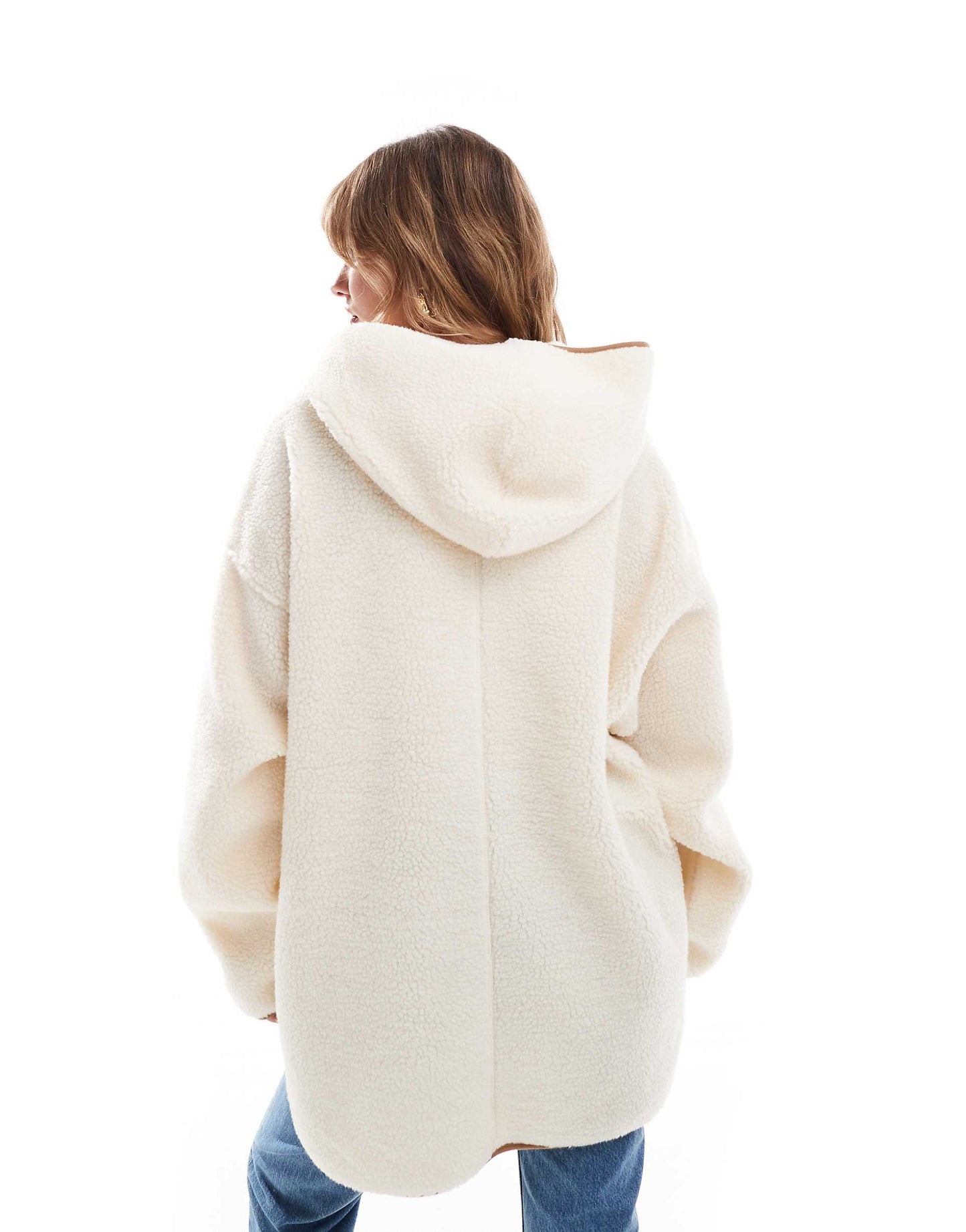 Half Zip Cape Borg Sweatshirt With Tan Trims