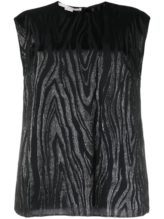 Moire-Effect Tank Top