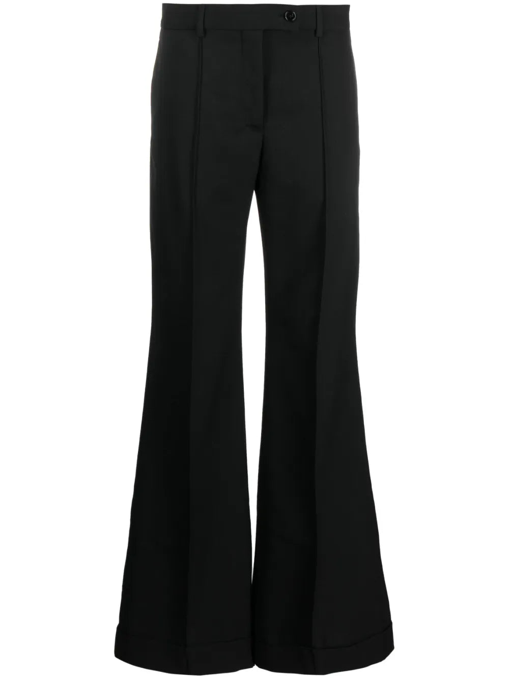 Mid-Rise Flared Trousers