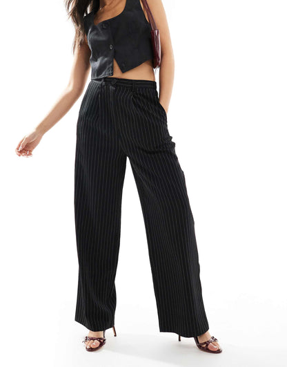 Tailored Wide Leg Dad Trouser