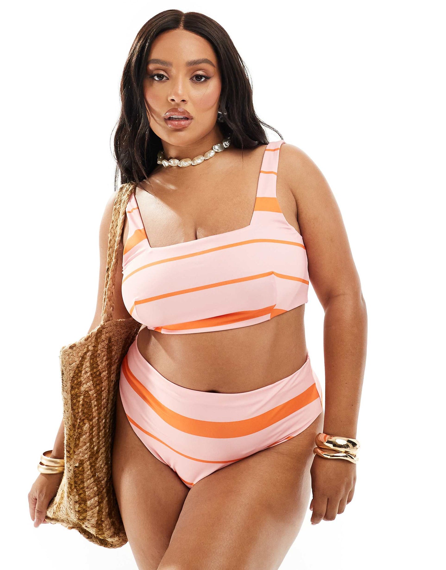 Curve Mia High Leg High Waist Bikini Bottom