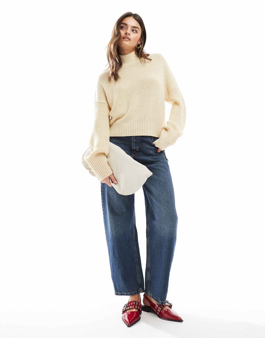 High Neck Fisherman Jumper