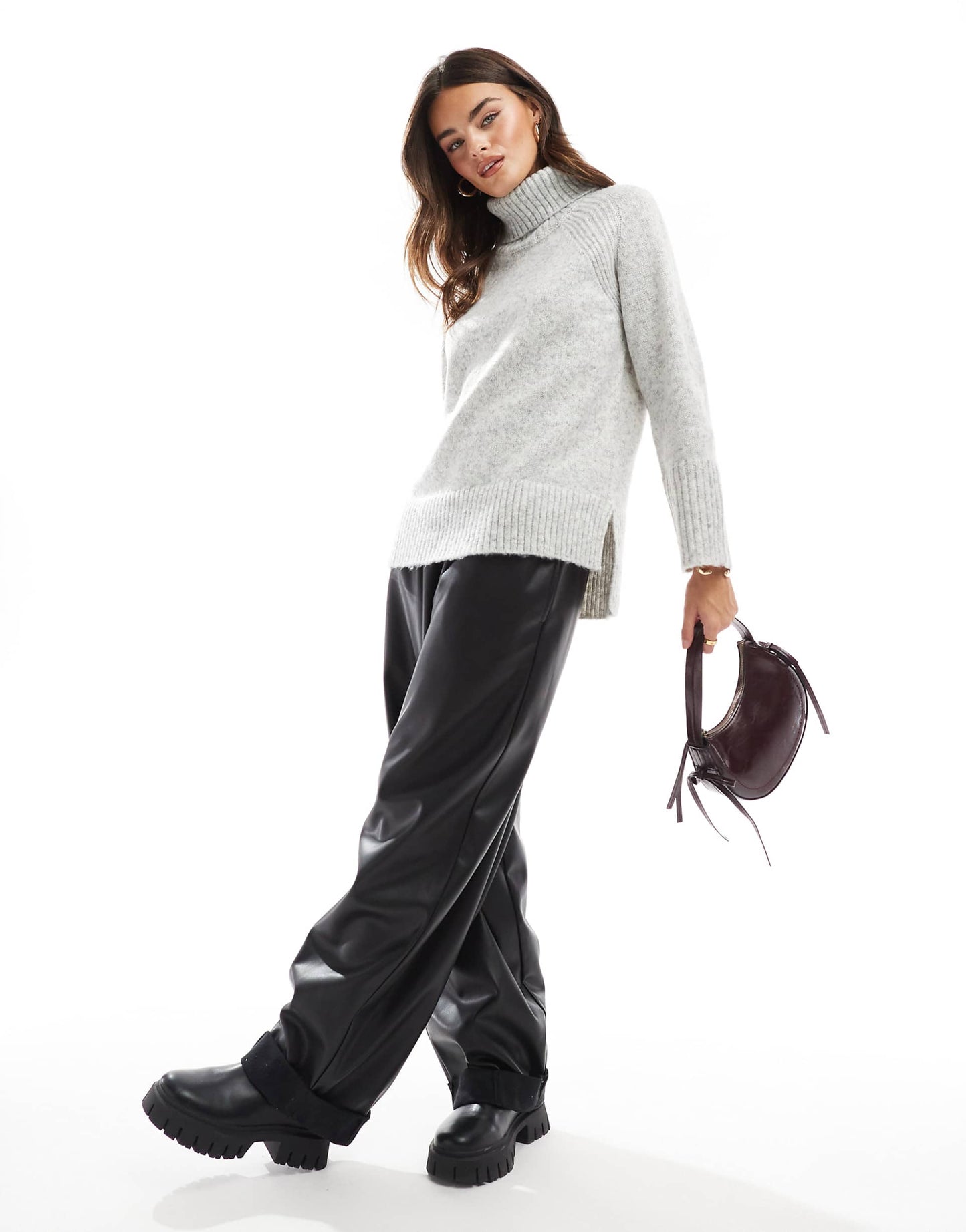 Chunky Roll Neck Jumper