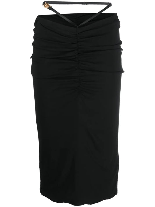 Medusa Georgette Midi Skirt