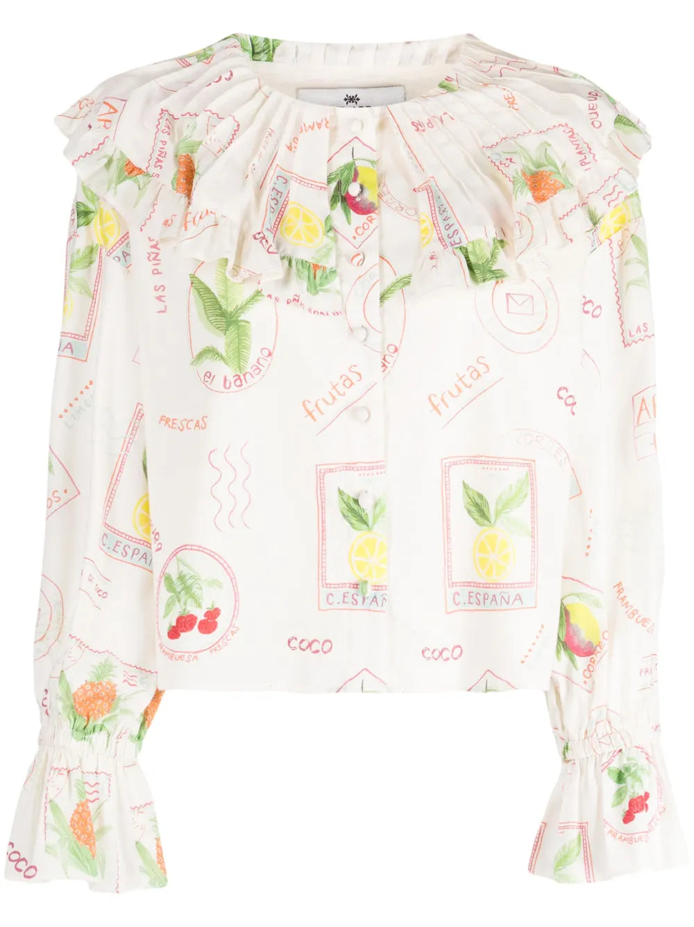 Jeanne Sailor-Collar Blouse