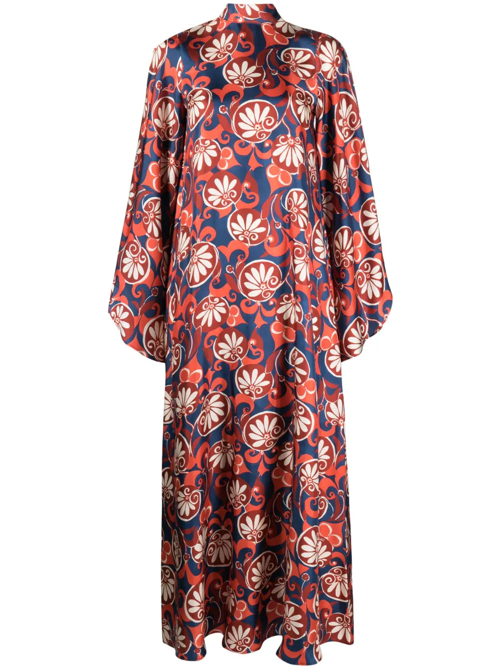 Magnifico Moonflower-Print Silk Dress