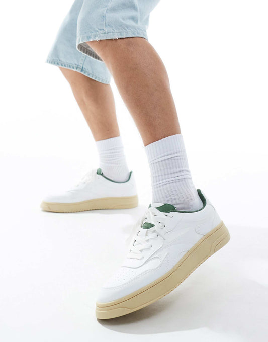 Retro Trainer With Green Detail