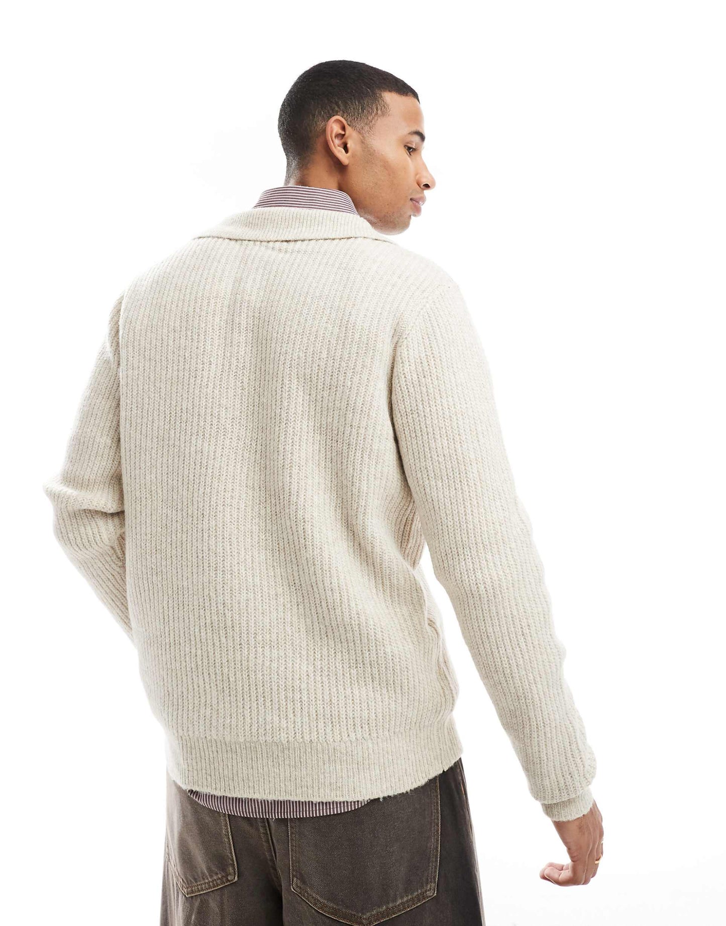 Chunky Knit Quarter Zip Jumper