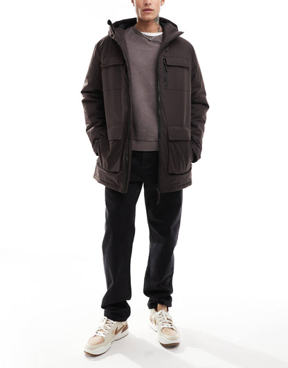 Multi Pocket Parka Jacket