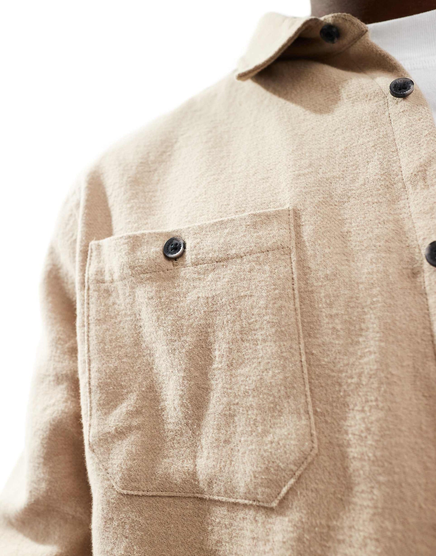 Brushed Flannel Overshirt