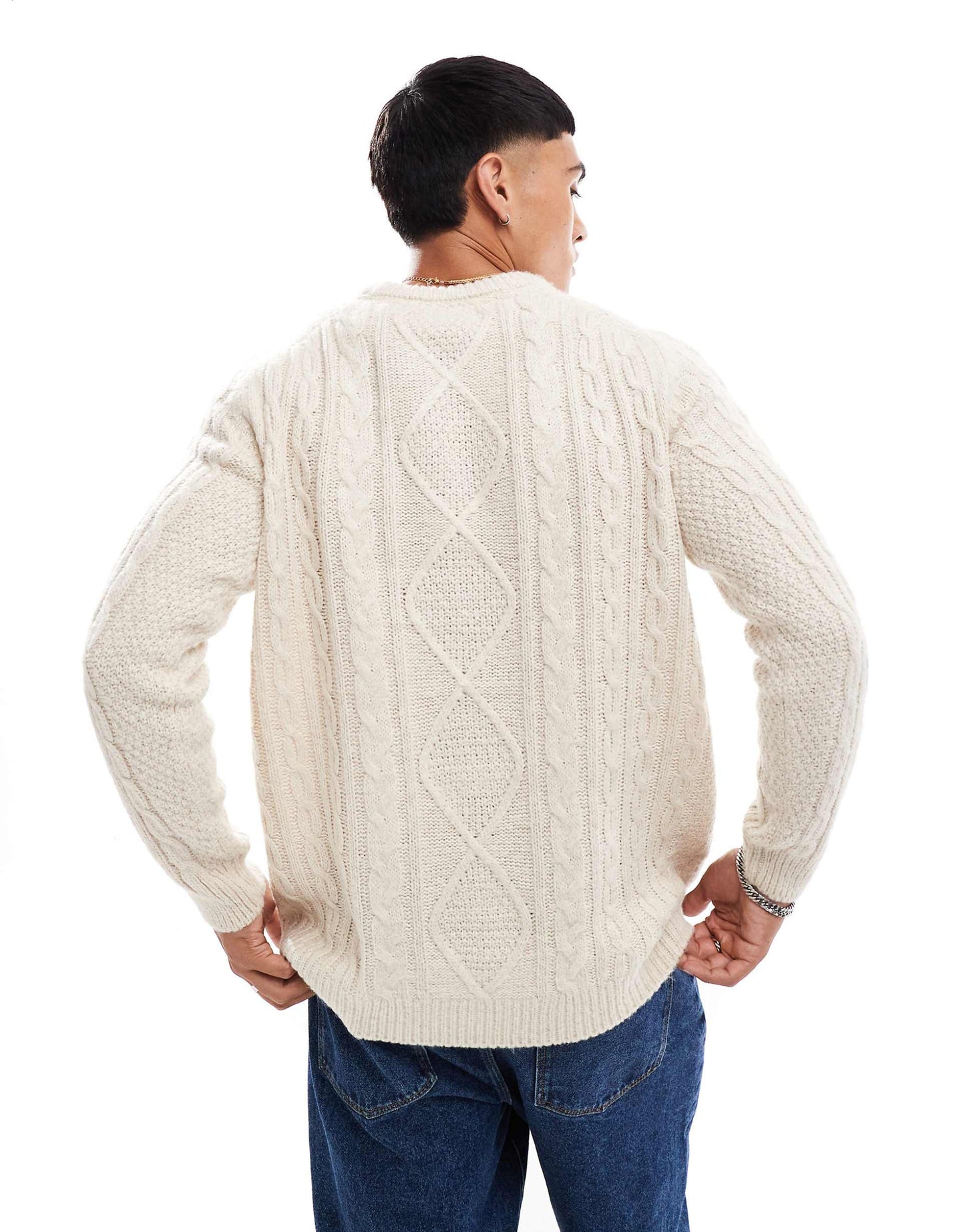 Oversized Chunky Cable Knit Jumper