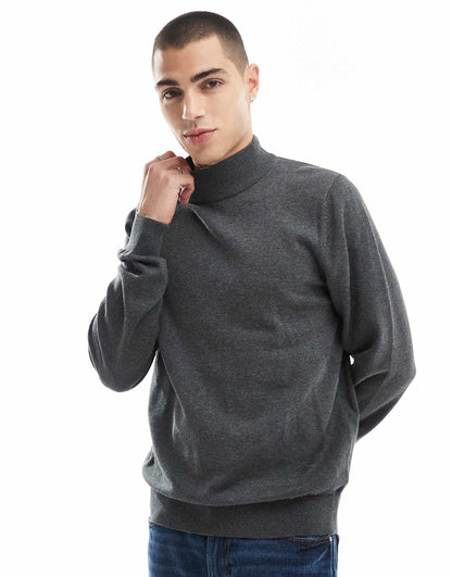Cotton Turtle Neck Jumper