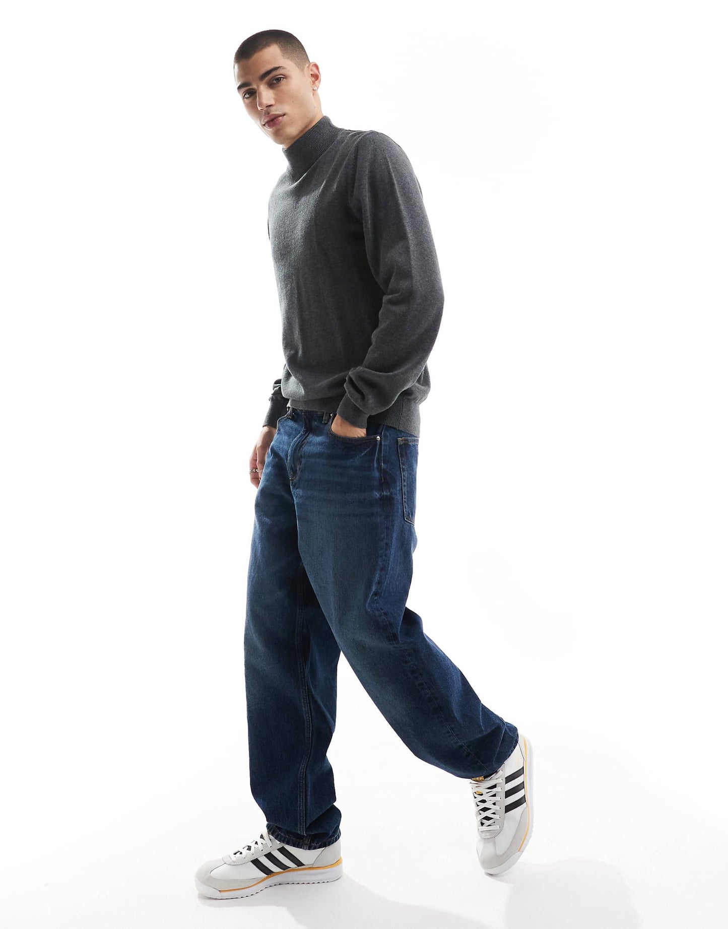 Cotton Turtle Neck Jumper
