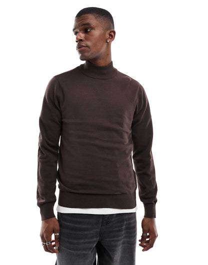 Cotton Turtle Neck Jumper