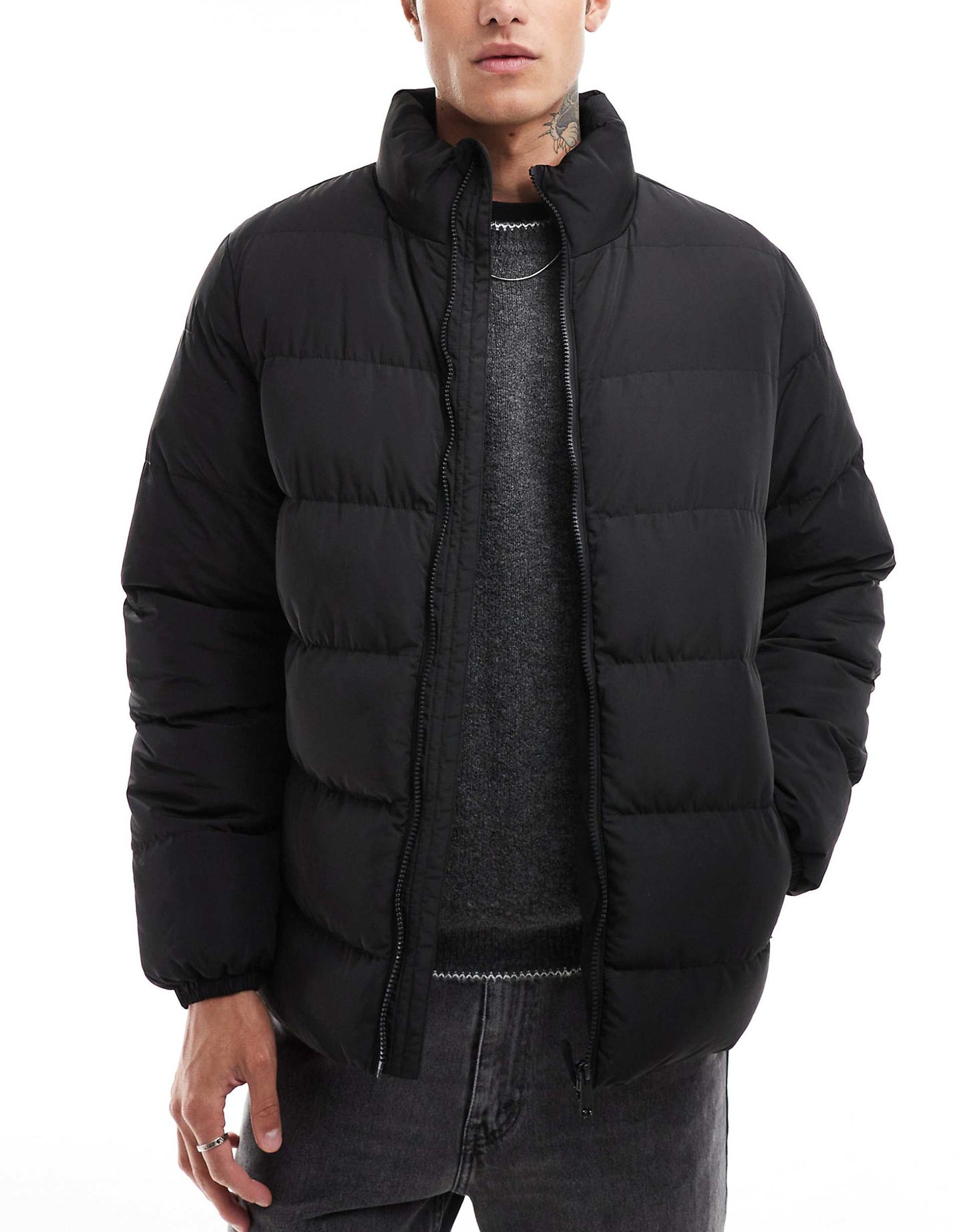 Funnel Neck Puffer Jacket