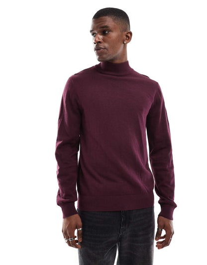 Cotton Turtle Neck Jumper
