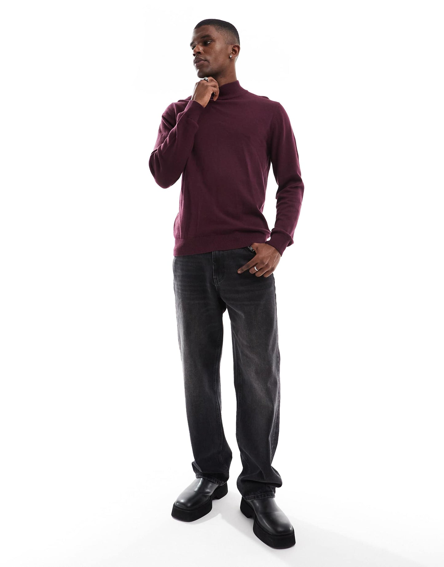 Cotton Turtle Neck Jumper