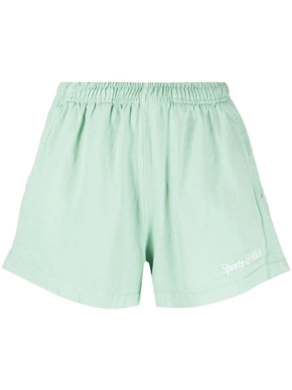 Logo-Embroidered Cotton Shorts