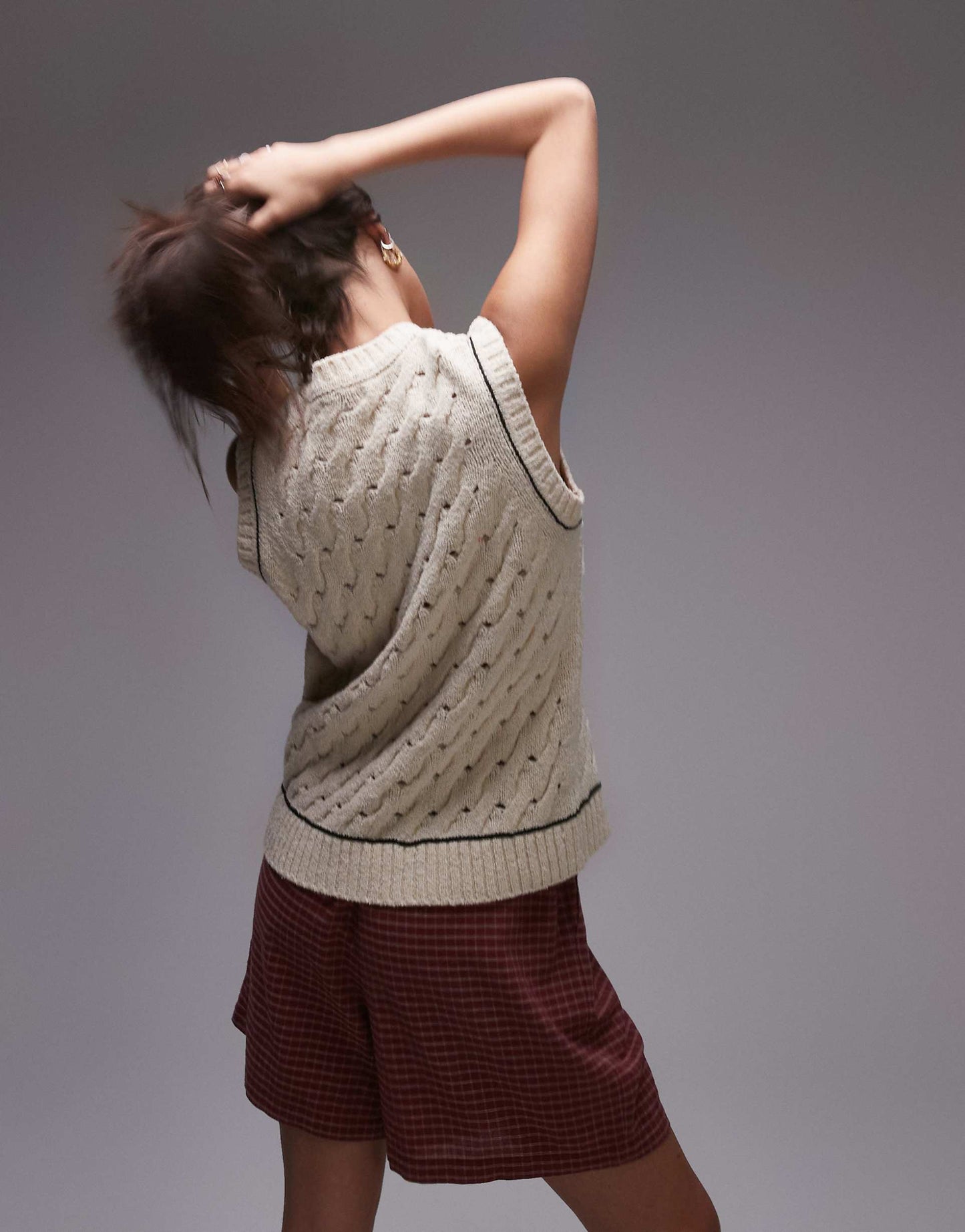 Knitted Compact Button Tank