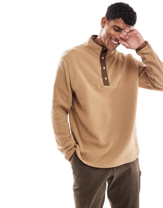 Funnel Neck Fleece With