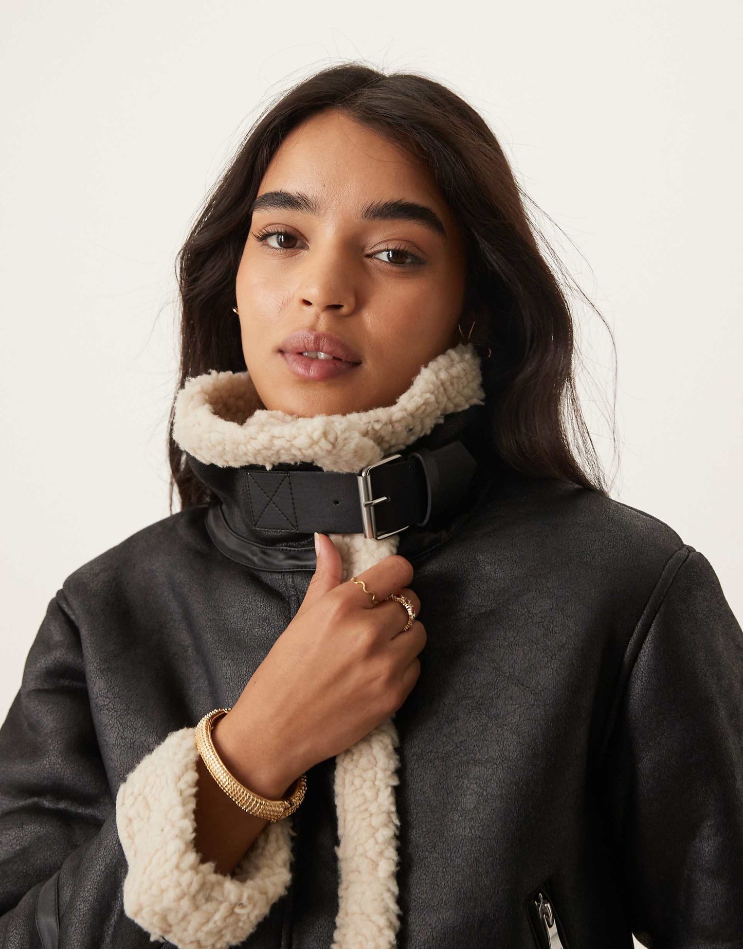 Cropped Aviator Jacket
