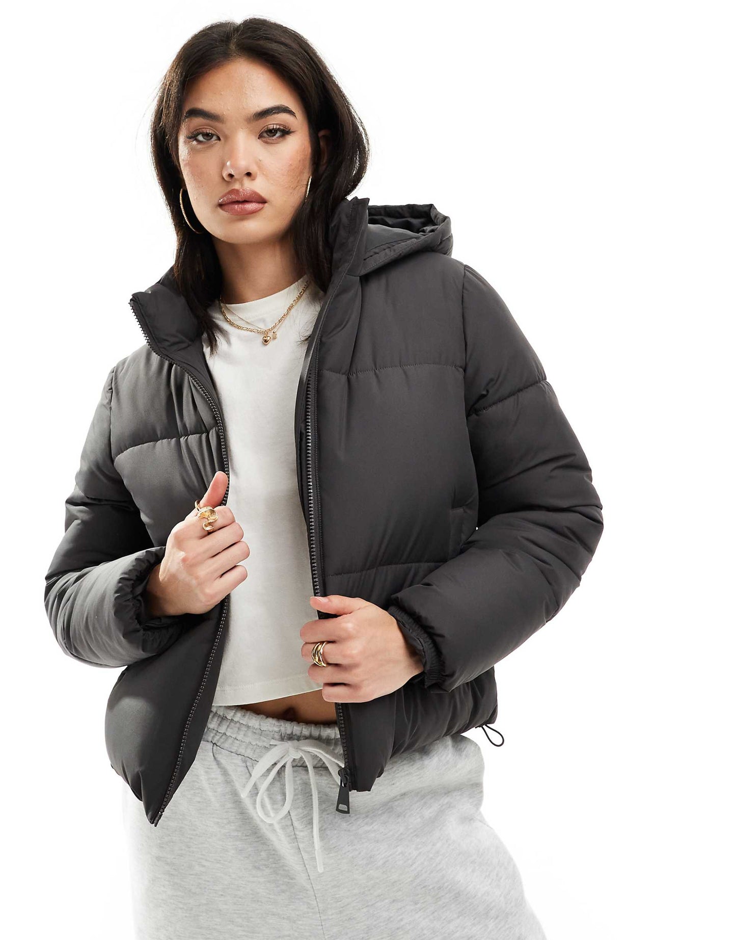 Cropped Puffer Coat