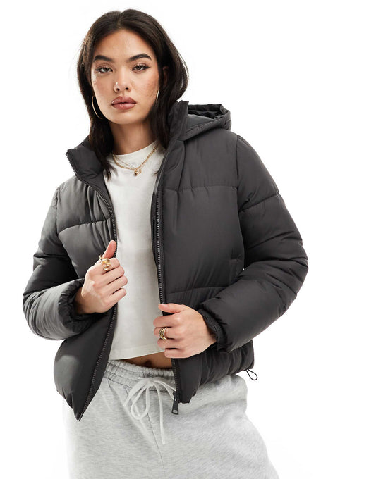 Cropped Puffer Coat