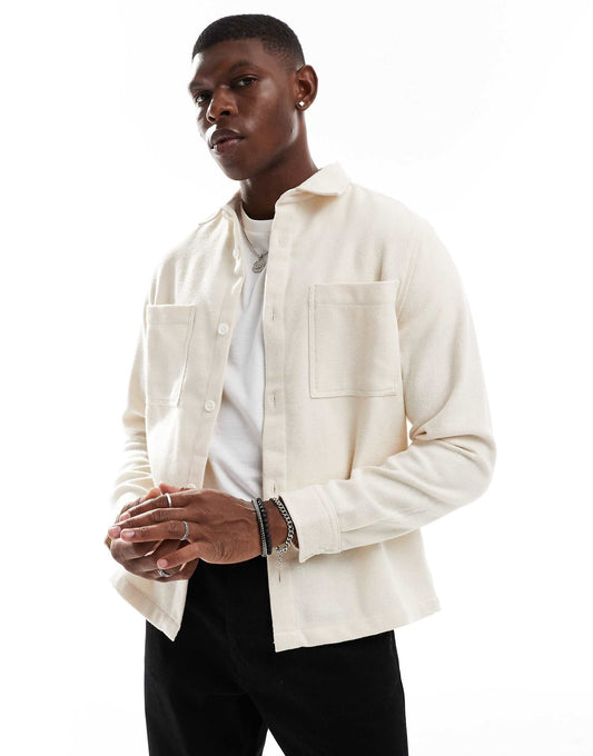 Wool Blend Overshirt