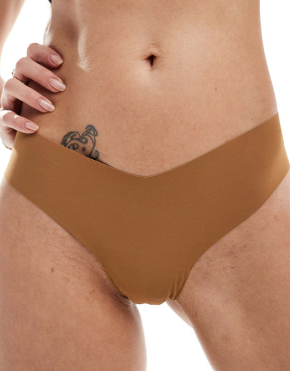 Classic Raw-Cut Microfibre Thong