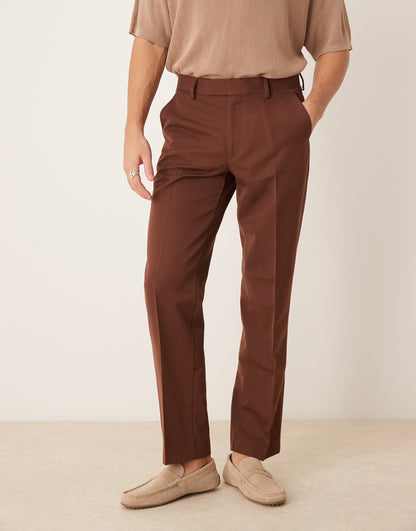 Smart Straight Leg Trousers