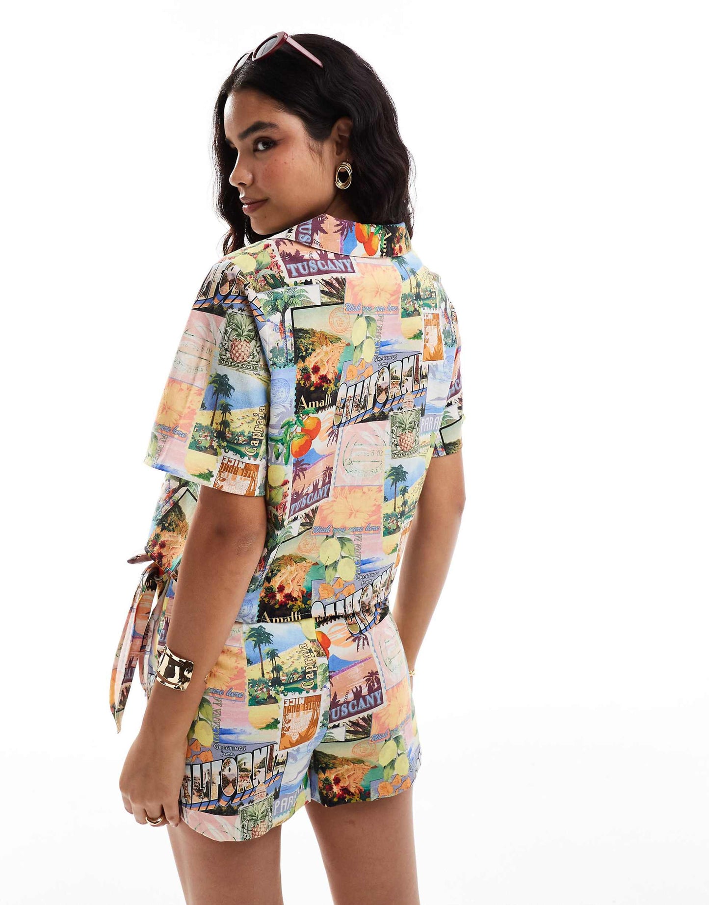 Linen Look Co-Ord Short Sleeve Shirt