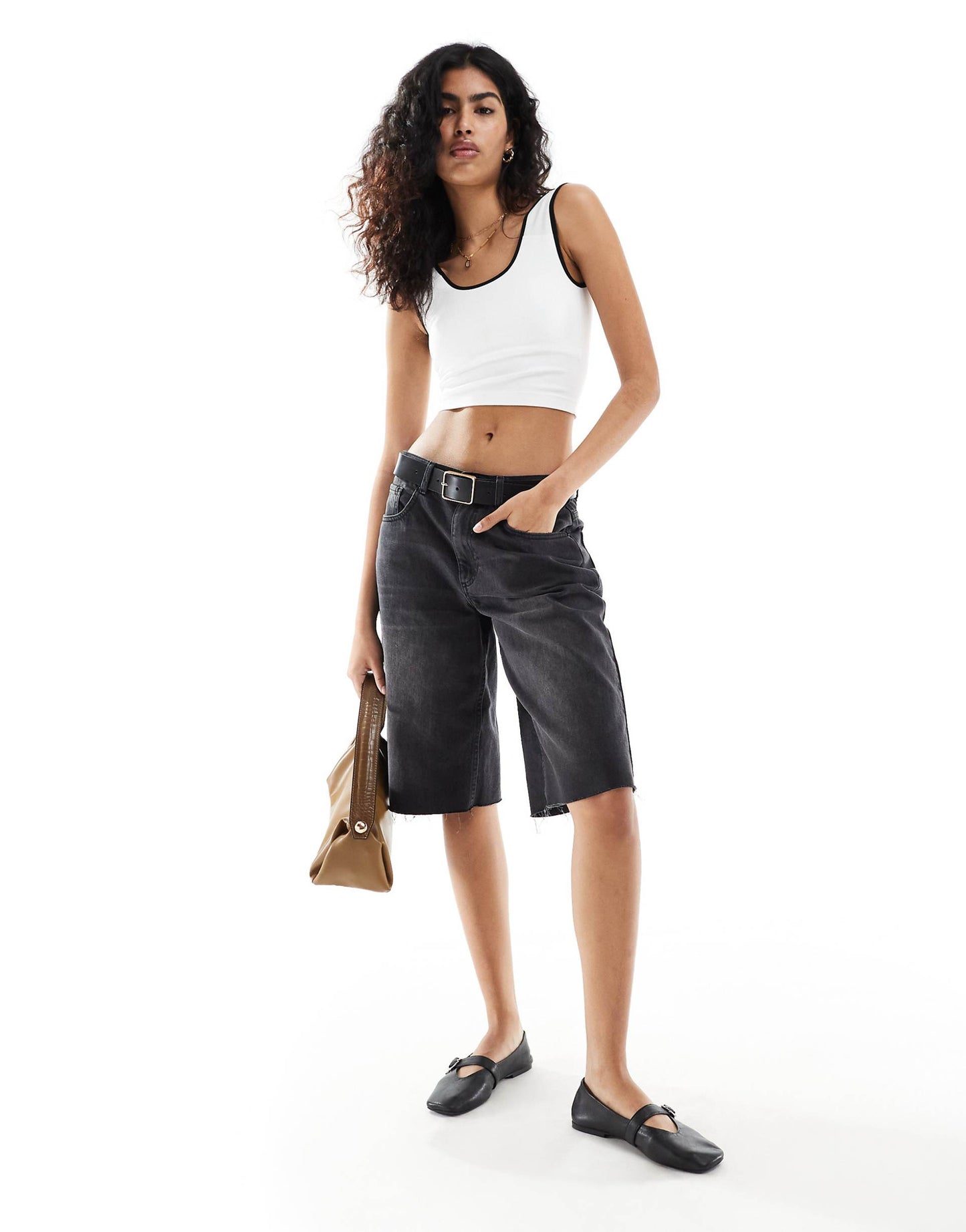 Contrast Piping Detail Tank Top