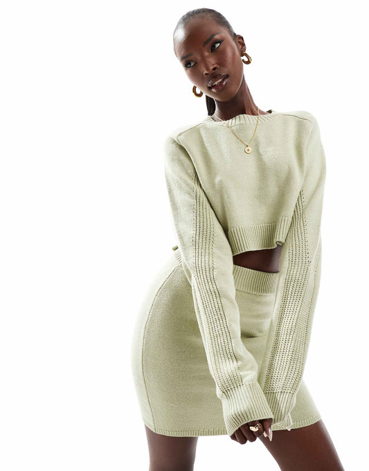 Knit Rib Jumper Co-Ord