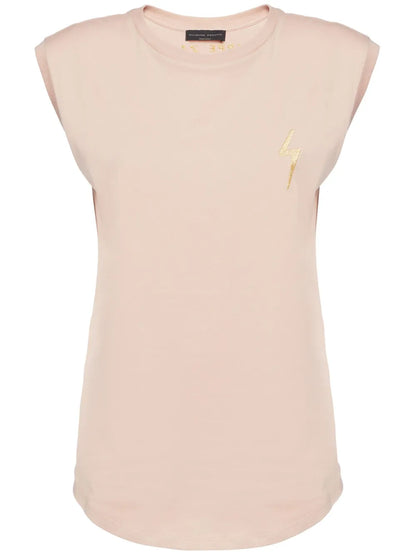 Ursella Logo-Print Cotton Tank Top