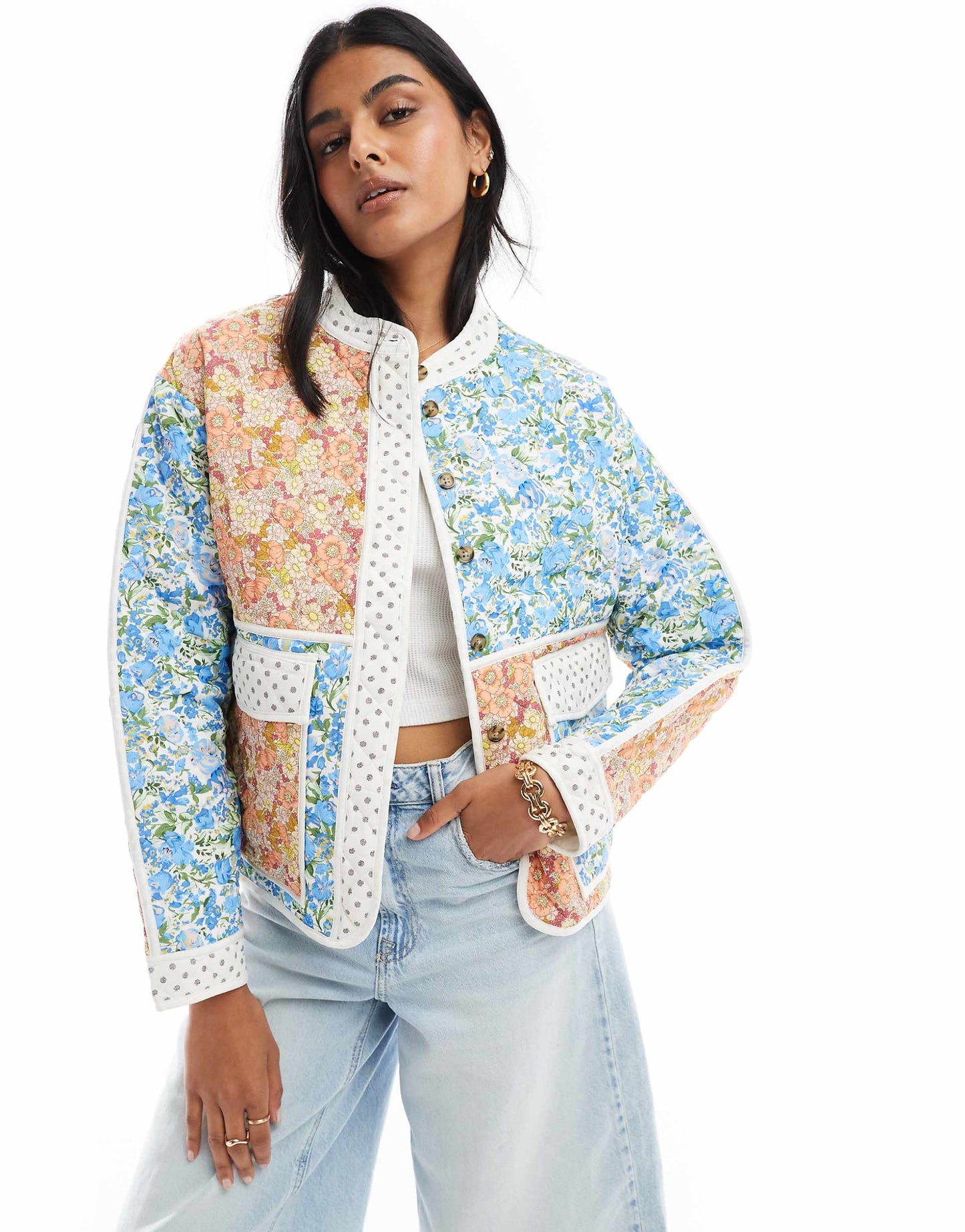 Padded Patchwork Jacket