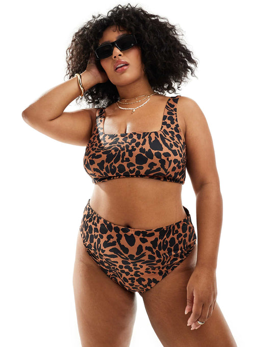 Curve Adrienne High Leg High Waist Bikini Bottom
