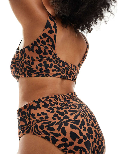 Curve Adrienne High Leg High Waist Bikini Bottom
