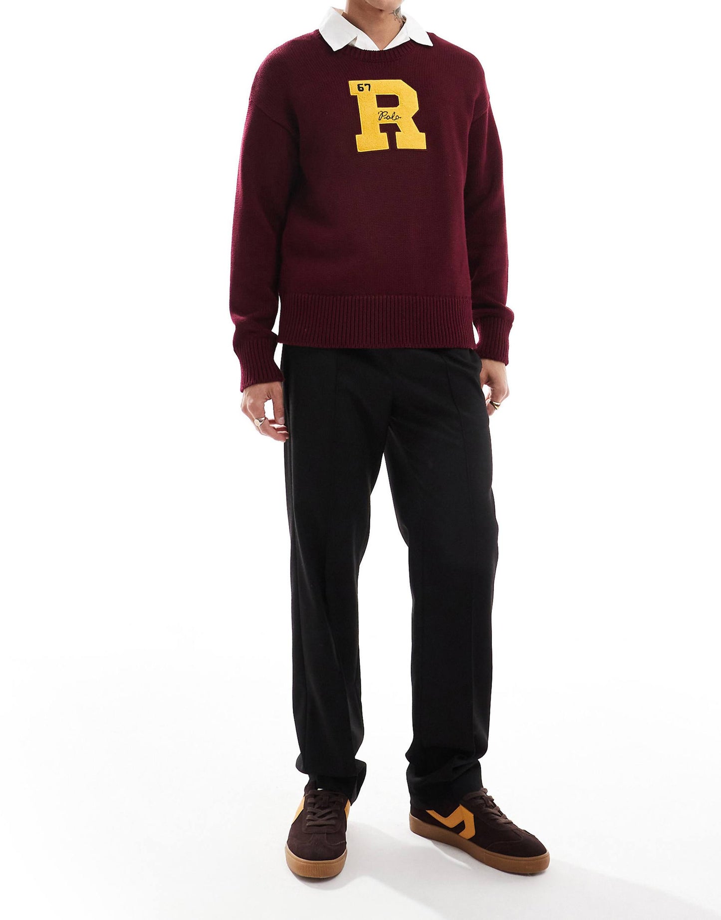 Retro Sports Collegiate Cotton Knit Jumper