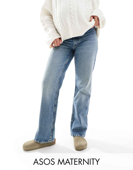 Maternity Comfort Stretch Straight Leg Jean