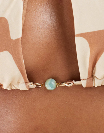Halterneck Cross Front Bikini Top