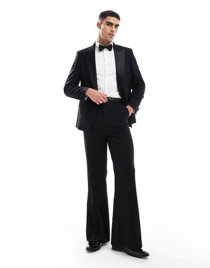 New Skinny Tuxedo Suit Jacket With Low Break