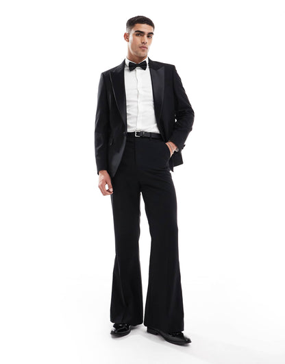Flare Tuxedo Suit Trousers