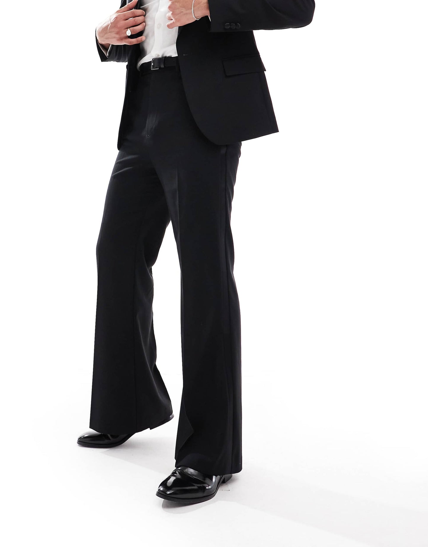 Flare Tuxedo Suit Trousers