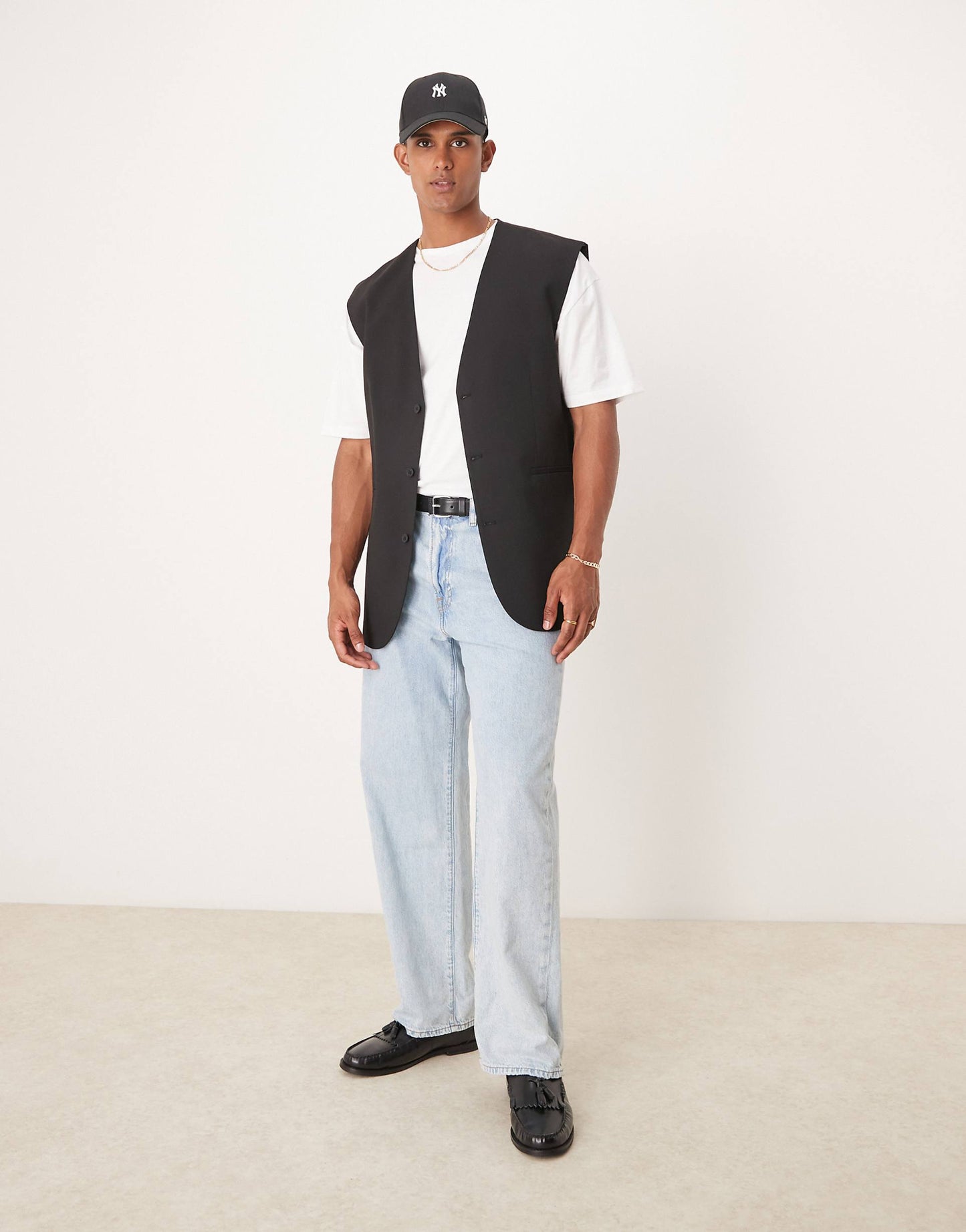 Relaxed Longline Waistcoat